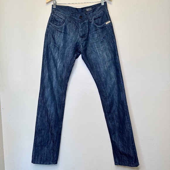 Semaforo Guido Dark Wash Button Fly Y2K Jersey Shore Streetwear Jeans